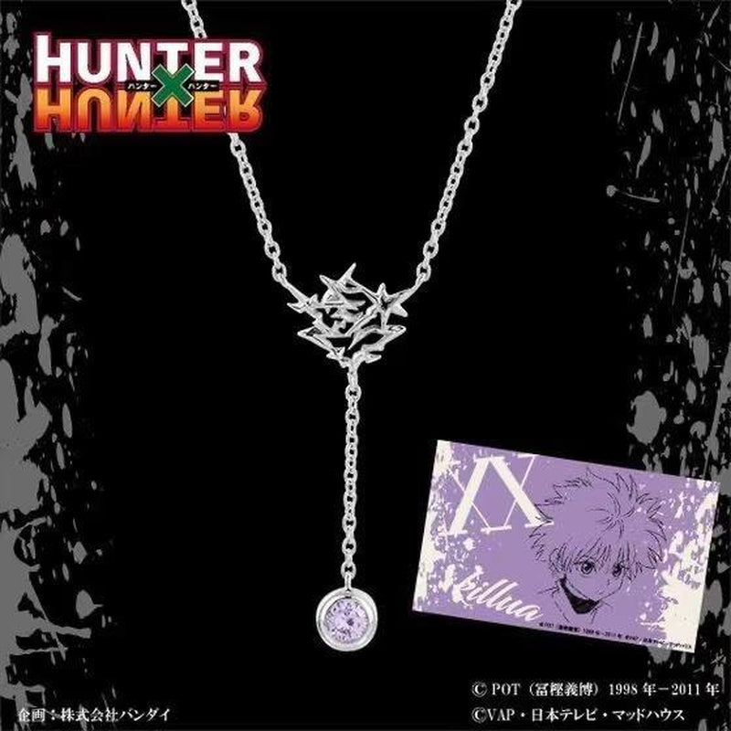 Hisoka Necklace, Joker Card Pendant, Hunter X Hunter Anime Jewelry for Fans & Cosplay