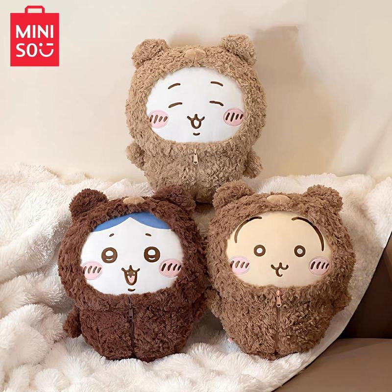 MINISO Chiikawa Fluffy Season Series - Large Bear Costume Plush Doll, Cute Usagi Stuffed Toy for Women and Fans Christmas & Holiday Haul