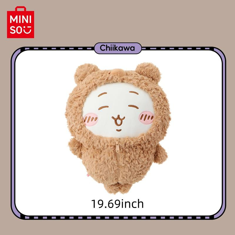 MINISO Chiikawa Fluffy Season Series - Large Bear Costume Plush Doll, Cute Usagi Stuffed Toy for Women and Fans Christmas & Holiday Haul