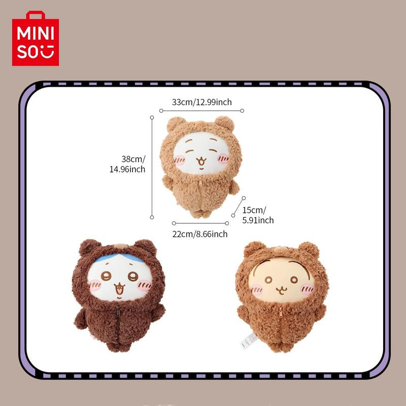 MINISO Chiikawa Fluffy Season Series - Large Bear Costume Plush Doll, Cute Usagi Stuffed Toy for Women and Fans Christmas & Holiday Haul