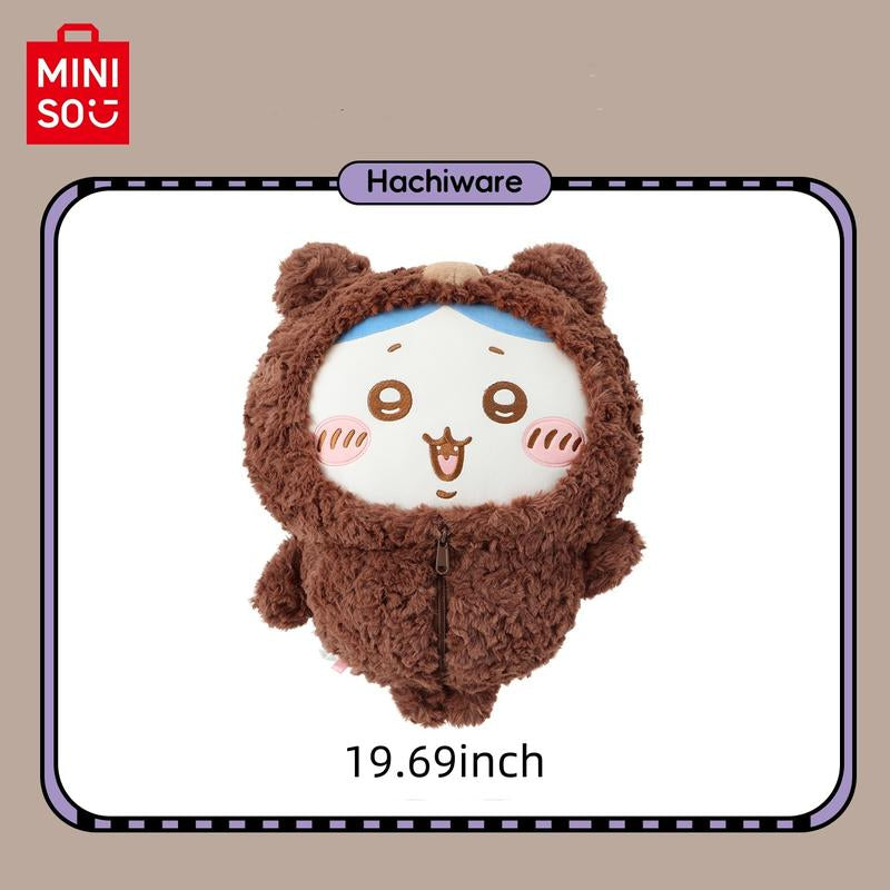 MINISO Chiikawa Fluffy Season Series - Large Bear Costume Plush Doll, Cute Usagi Stuffed Toy for Women and Fans Christmas & Holiday Haul