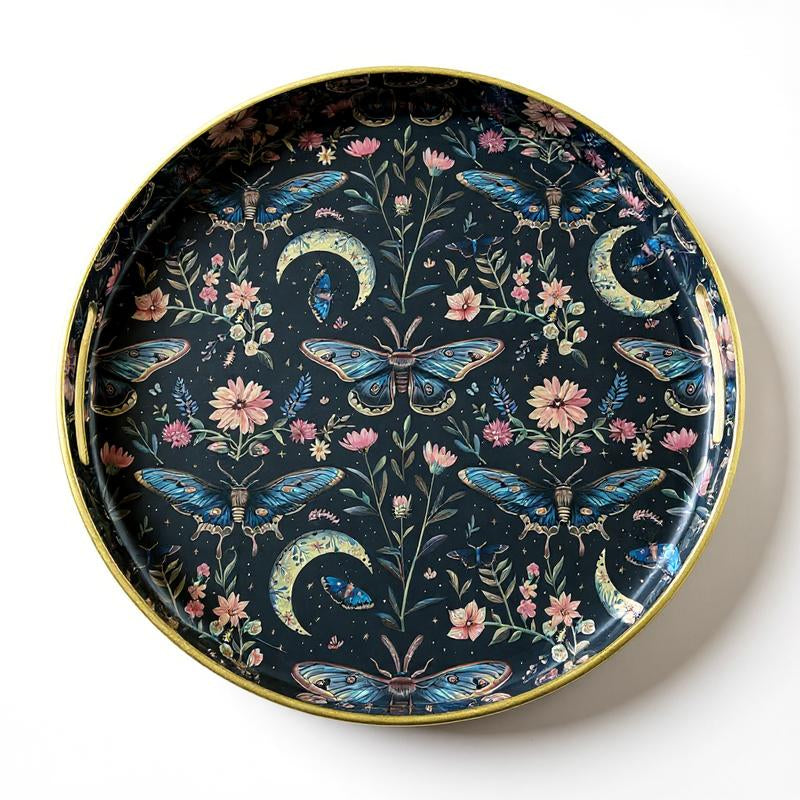 Coffee Table Tray Portable Modern Home Decor Versatility round Small Desks Bedside Table Wooden Legs Indoor Patio Balcony Living Room Sofa Corner Storage Gardening Accessories